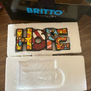 BRITTO Colorful HOPE Art Sculpture